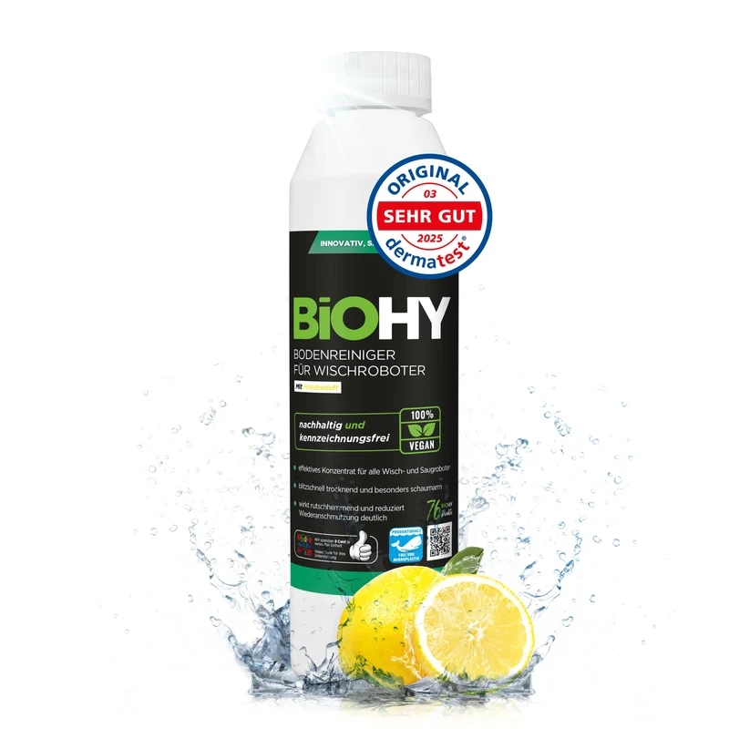 BiOHY Nettoyant sols pour robots de nettoyage, Nettoyant, Entretien des sols, Nettoyant sols non moussant