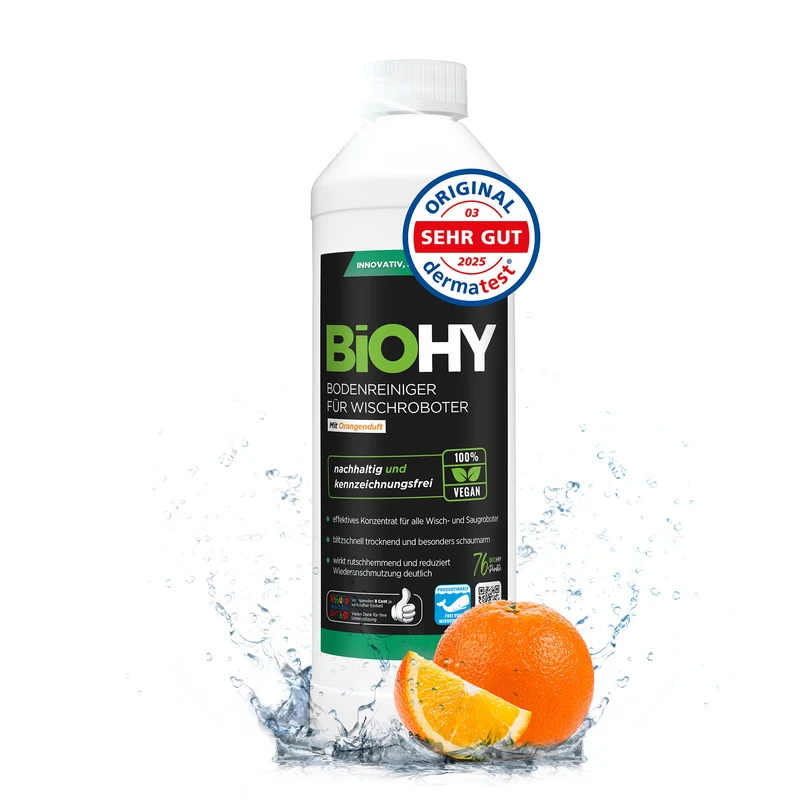 BiOHY Nettoyant sols pour robots de nettoyage, Nettoyant, Entretien des sols, Nettoyant sols non moussant