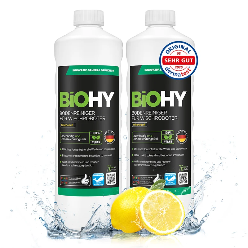 BiOHY Nettoyant sols pour robots de nettoyage, Nettoyant, Entretien des sols, Nettoyant sols non moussant
