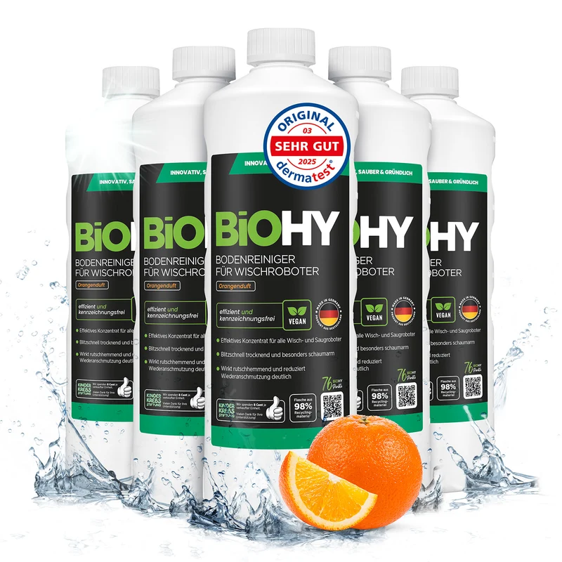 BiOHY Nettoyant sols pour robots de nettoyage, Nettoyant, Entretien des sols, Nettoyant sols non moussant