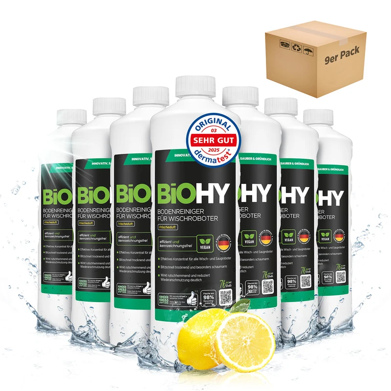 BiOHY Nettoyant sols pour robots de nettoyage, Nettoyant, Entretien des sols, Nettoyant sols non moussant