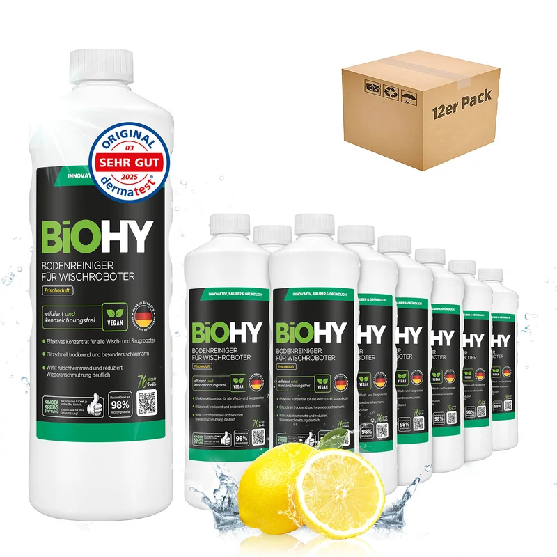 BiOHY Nettoyant sols pour robots de nettoyage, Nettoyant, Entretien des sols, Nettoyant sols non moussant