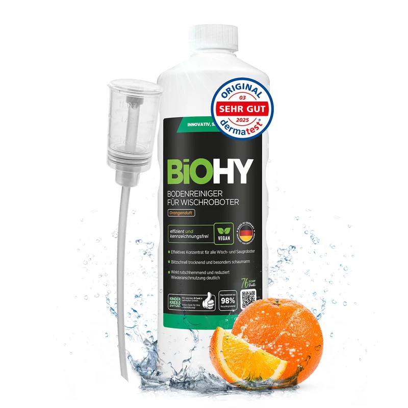 BiOHY Nettoyant sols pour robots de nettoyage, Nettoyant, Entretien des sols, Nettoyant sols non moussant