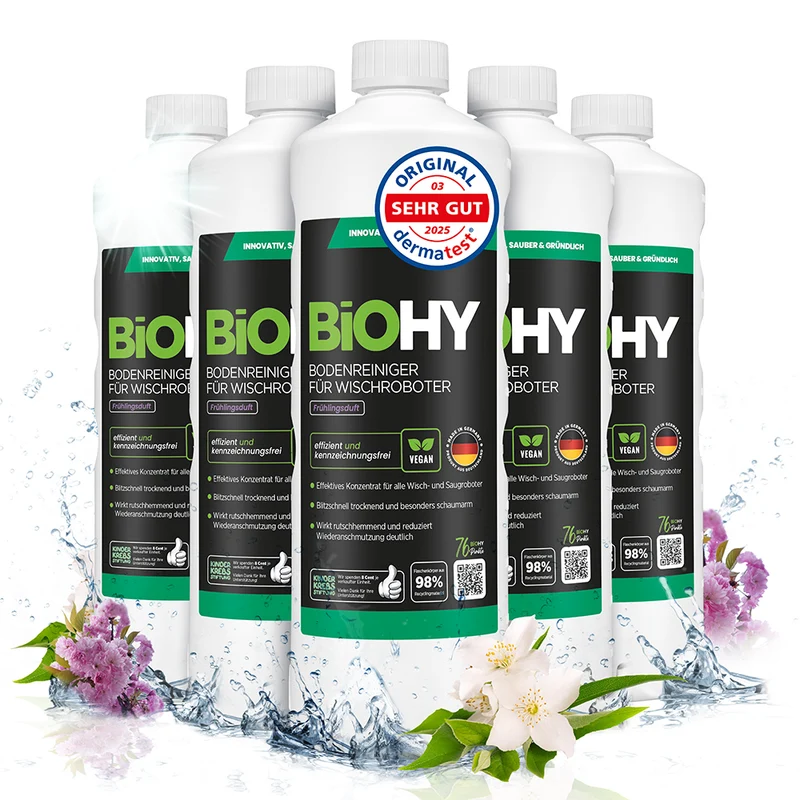 BiOHY Nettoyant sols pour robots de nettoyage, Nettoyant, Entretien des sols, Nettoyant sols non moussant