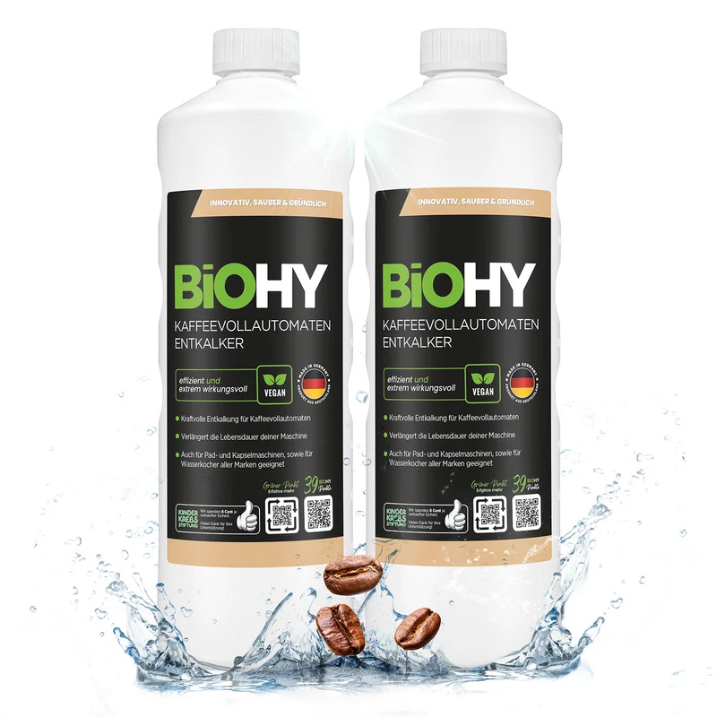 BiOHY Détartrant pour machines à café automatiques, détartrant