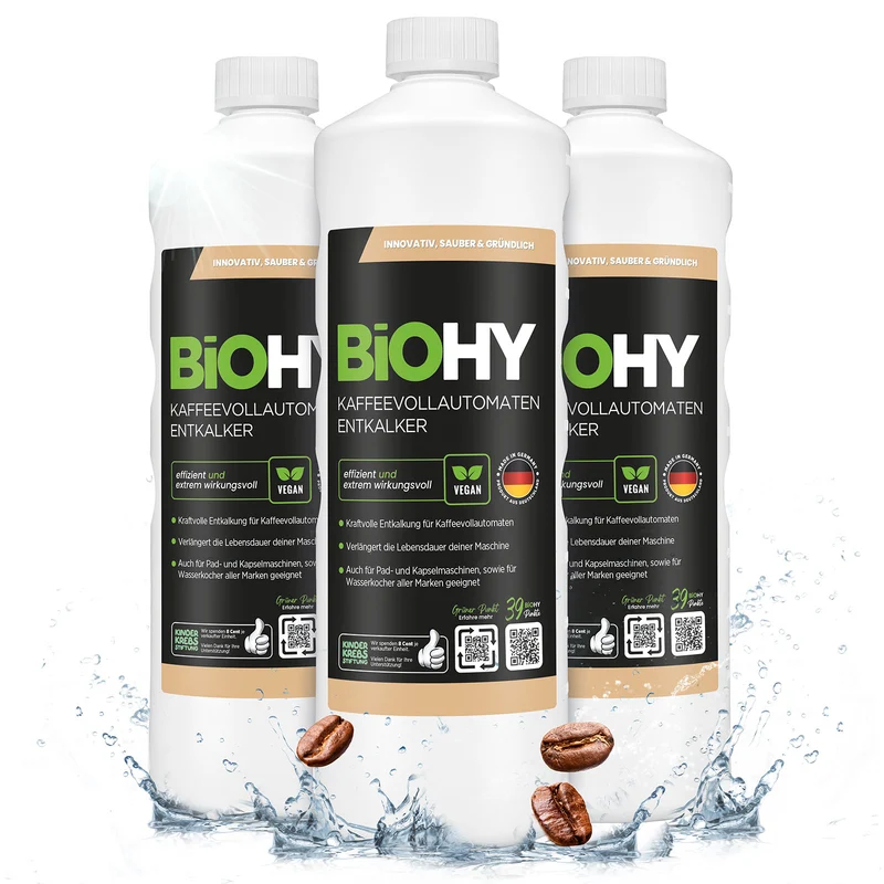 BiOHY Détartrant pour machines à café automatiques, détartrant