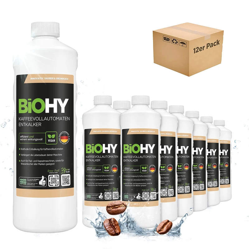 BiOHY Détartrant pour machines à café automatiques, détartrant