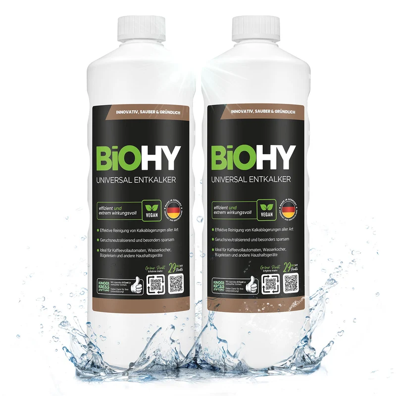 BiOHY Détartrant universel, détartrant, dissolvant de calcaire, nettoyant de calcaire