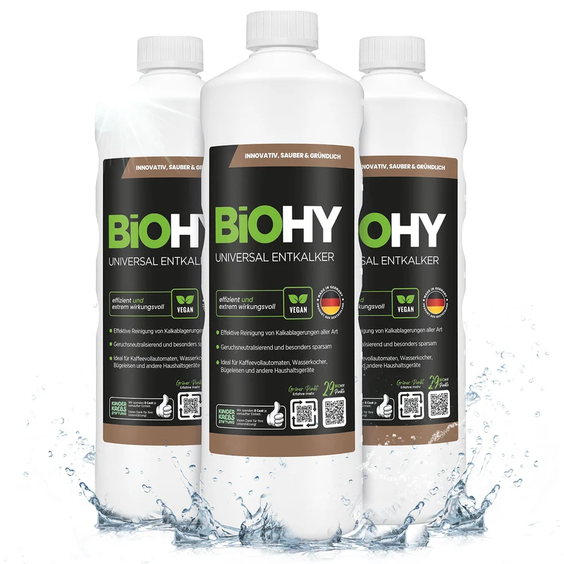 BiOHY Détartrant universel, détartrant, dissolvant de calcaire, nettoyant de calcaire