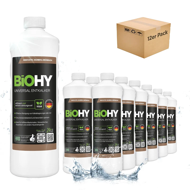 BiOHY Détartrant universel, détartrant, dissolvant de calcaire, nettoyant de calcaire