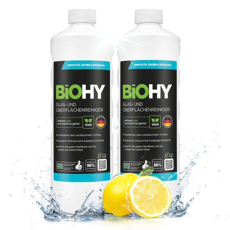 BiOHY nettoyant pour vitres et surfaces, nettoyant pour vitres, nettoyant pour surfaces, nettoyant pour vitres