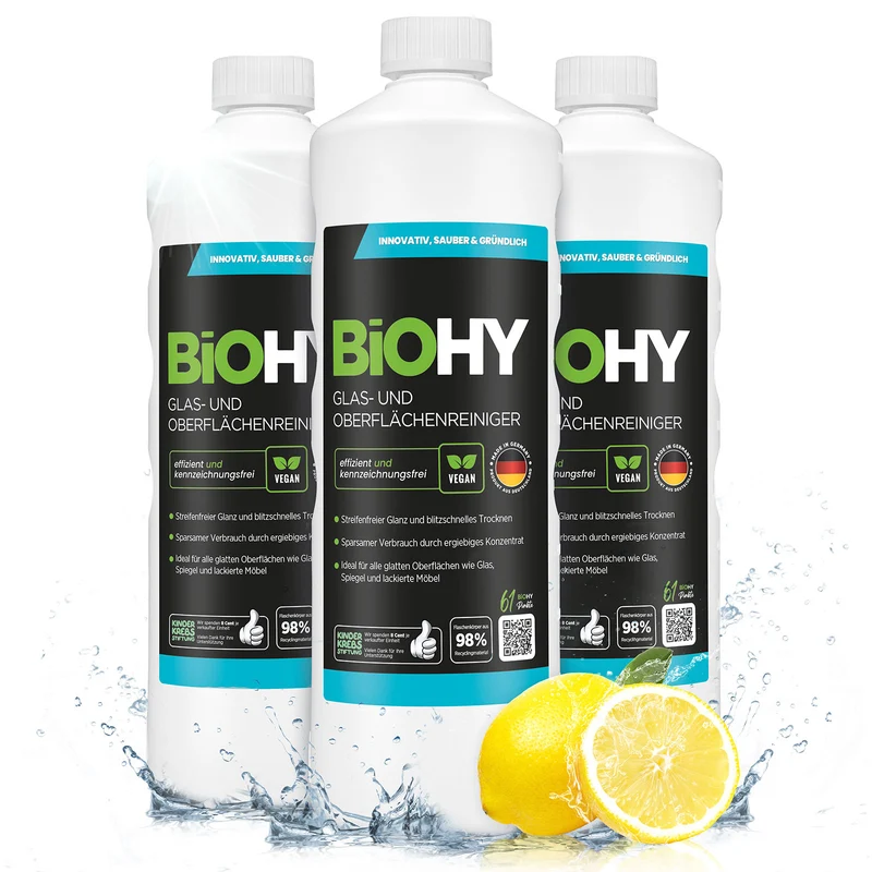 BiOHY nettoyant pour vitres et surfaces, nettoyant pour vitres, nettoyant pour surfaces, nettoyant pour vitres
