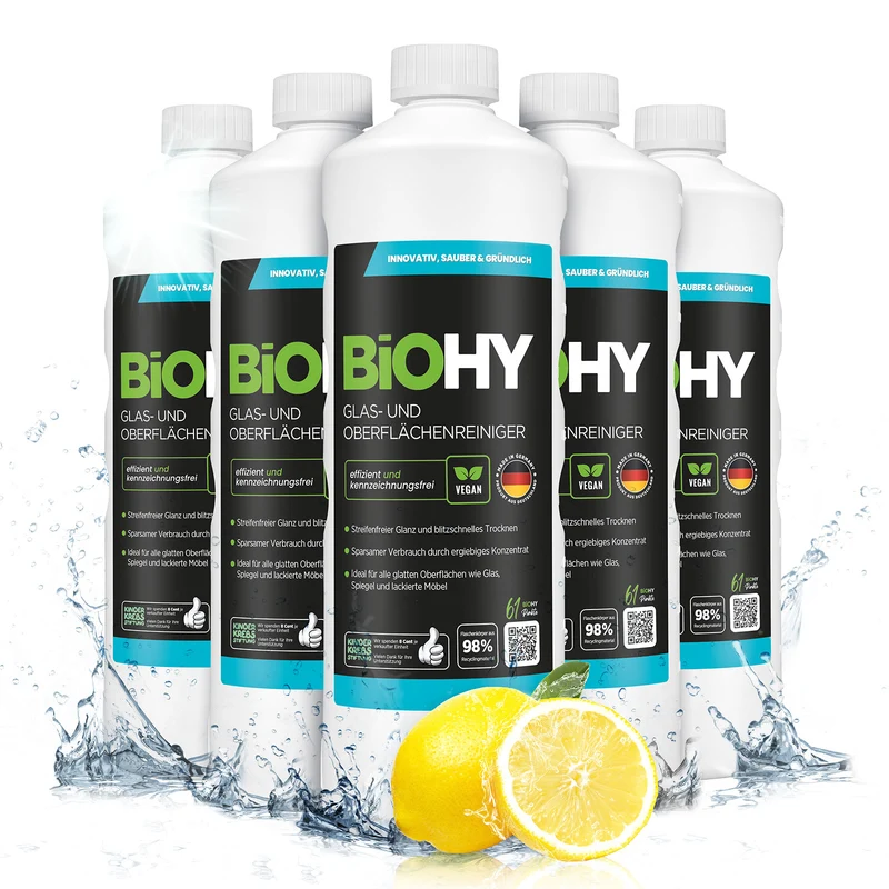 BiOHY nettoyant pour vitres et surfaces, nettoyant pour vitres, nettoyant pour surfaces, nettoyant pour vitres