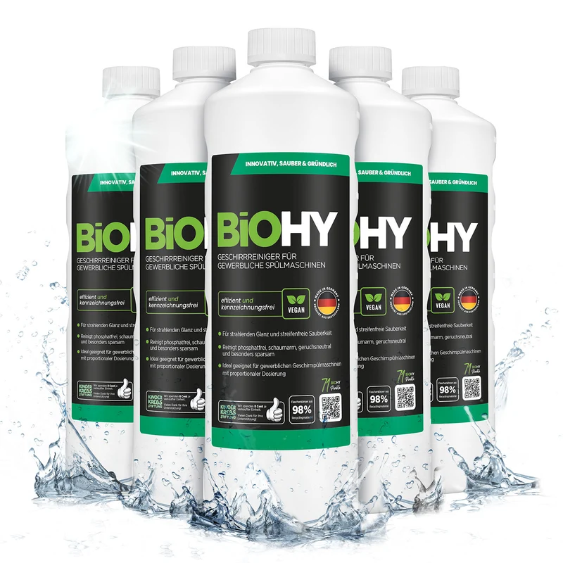 BiOHY détergent pour la vaisselle, liquide vaisselle, concentré