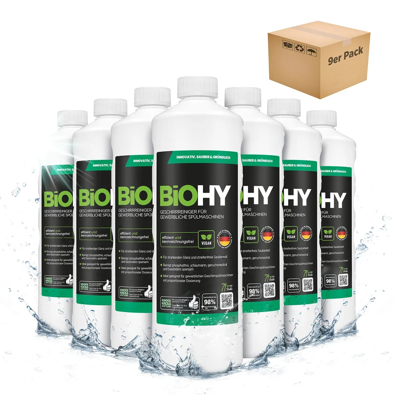 BiOHY détergent pour la vaisselle, liquide vaisselle, concentré