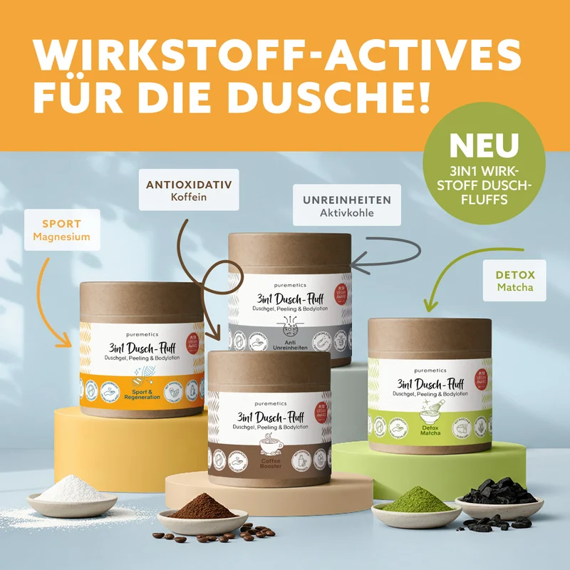 3in1 Dusch-Fluff Set 'Wirkstoff-Actives'