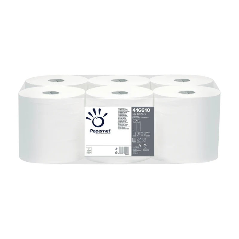 Papernet Centrefeed Handtuchrollen, 416610, 1-lagig - 6 Rollen | Packung (6 Stück)