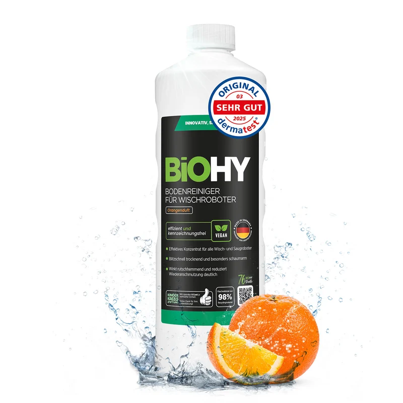 BiOHY Nettoyant sols pour robots de nettoyage, Nettoyant, Entretien des sols, Nettoyant sols non moussant