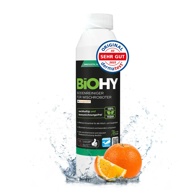 BiOHY Nettoyant sols pour robots de nettoyage, Nettoyant, Entretien des sols, Nettoyant sols non moussant
