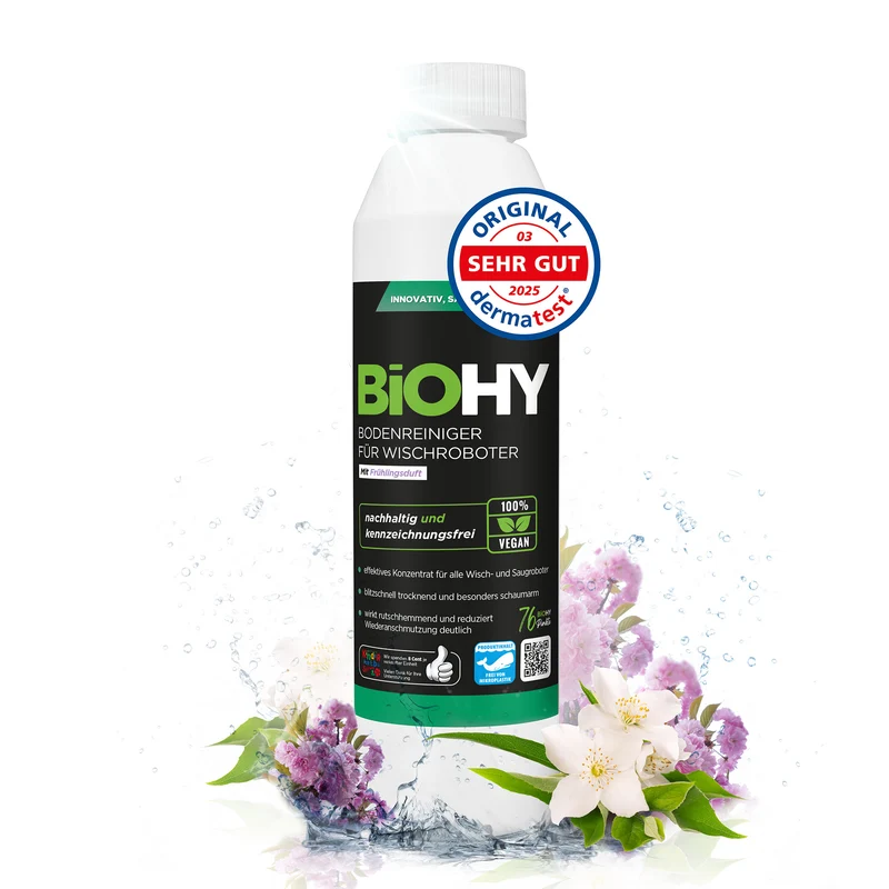 BiOHY Nettoyant sols pour robots de nettoyage, Nettoyant, Entretien des sols, Nettoyant sols non moussant