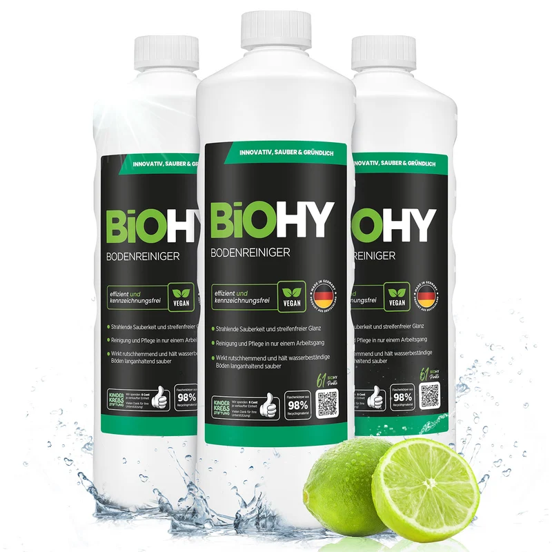 BiOHY nettoyant pour sols, nettoyant pour sols, nettoyant non moussant pour sols, concentré