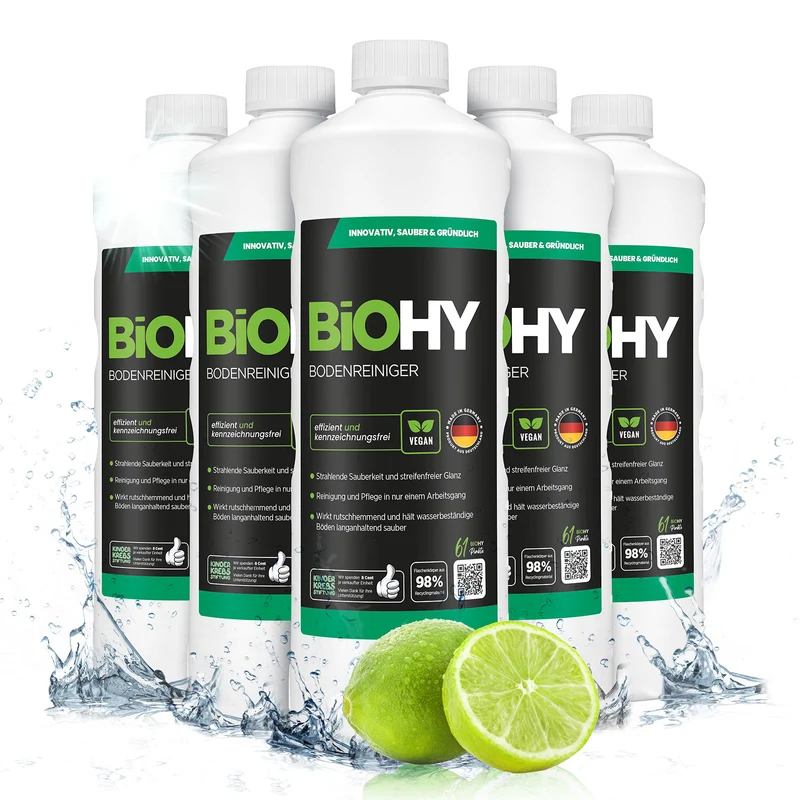 BiOHY nettoyant pour sols, nettoyant pour sols, nettoyant non moussant pour sols, concentré