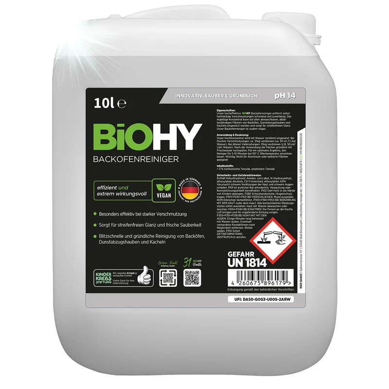 BiOHY nettoyant pour four, spray pour four, nettoyant pour four, dégraissant