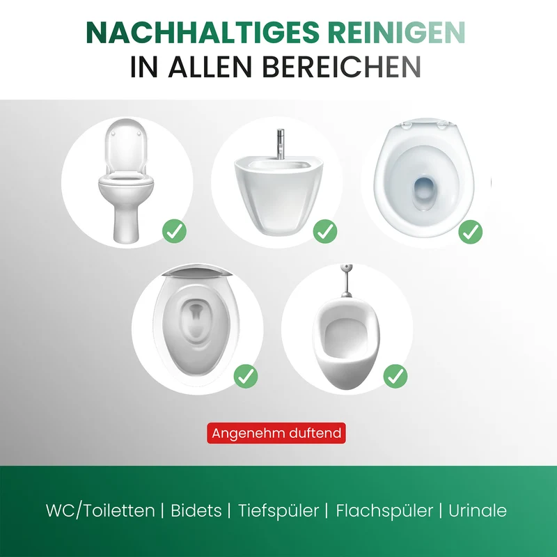 BiOHY nettoyant pour WC, nettoyant pour toilettes, nettoyant pour toilettes, rafraîchissant pour WC
