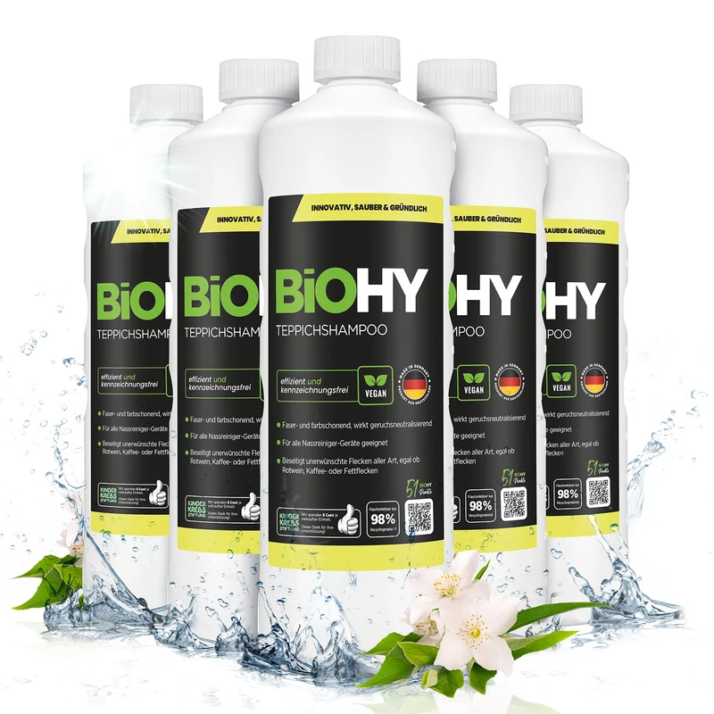BiOHY shampooing pour tapis, nettoyant pour tapis, mousse pour tapis