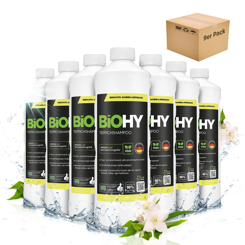 BiOHY shampooing pour tapis, nettoyant pour tapis, mousse pour tapis