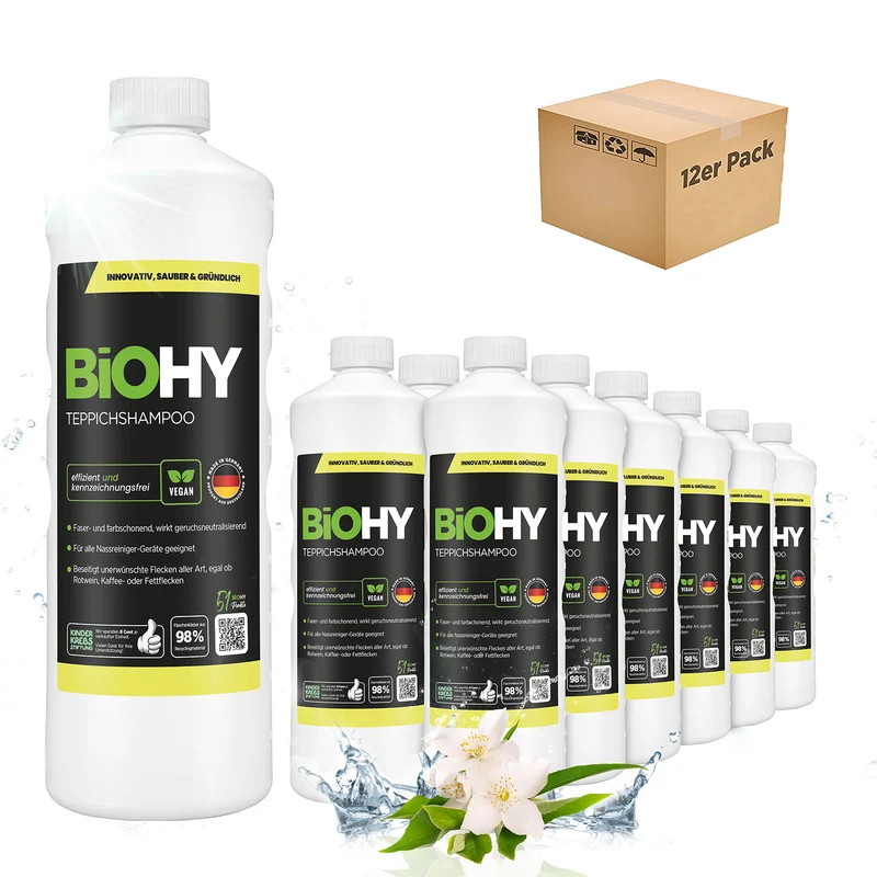 BiOHY shampooing pour tapis, nettoyant pour tapis, mousse pour tapis