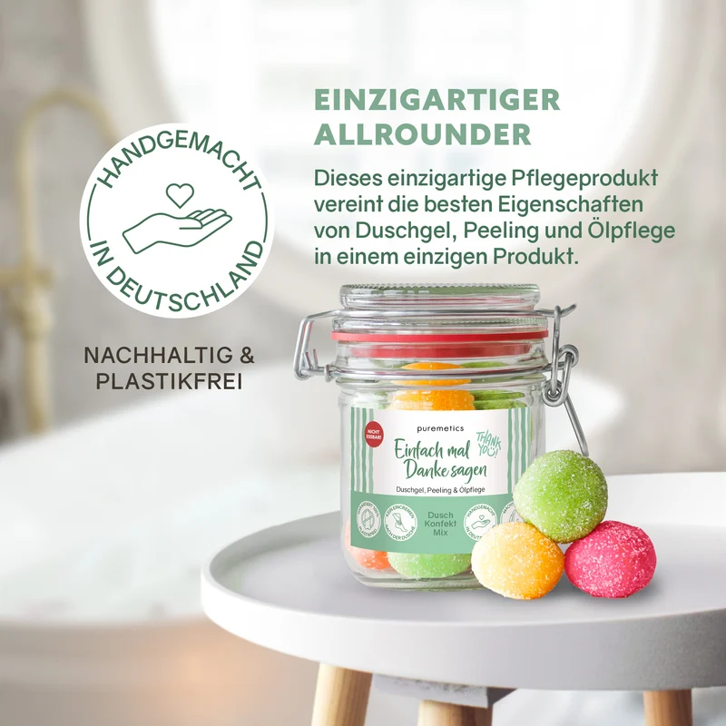 3in1 Dusch-Konfekt 'Einfach mal Danke sagen'