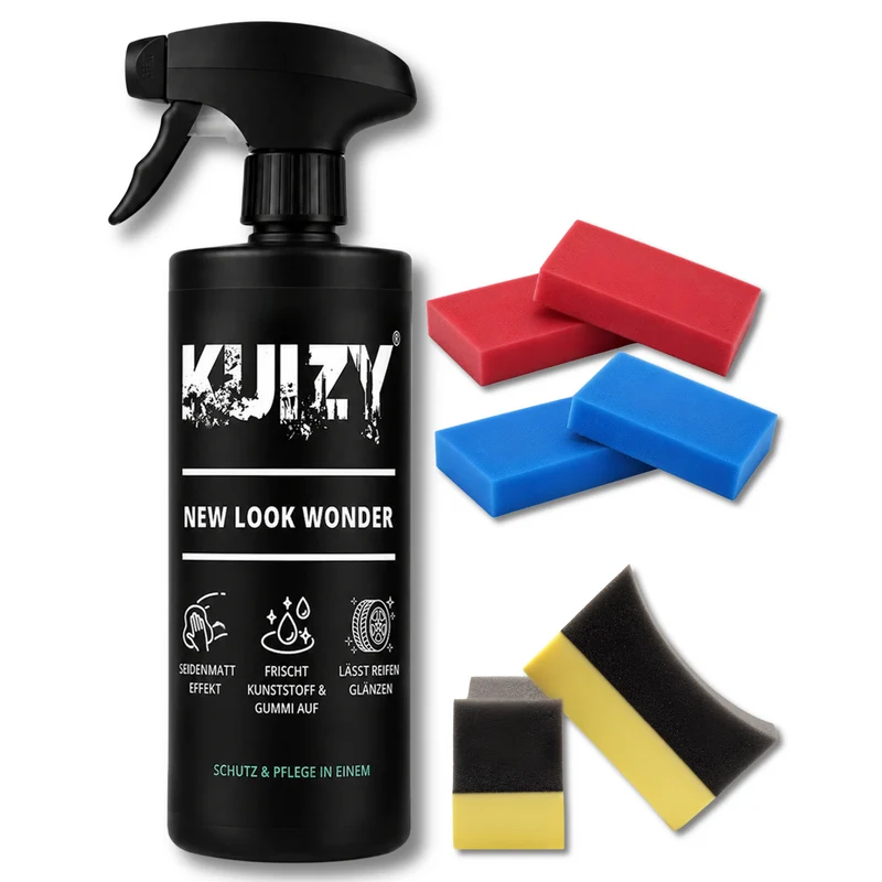 KUIZY New Look Reifen- & Kunststoffpflege Set