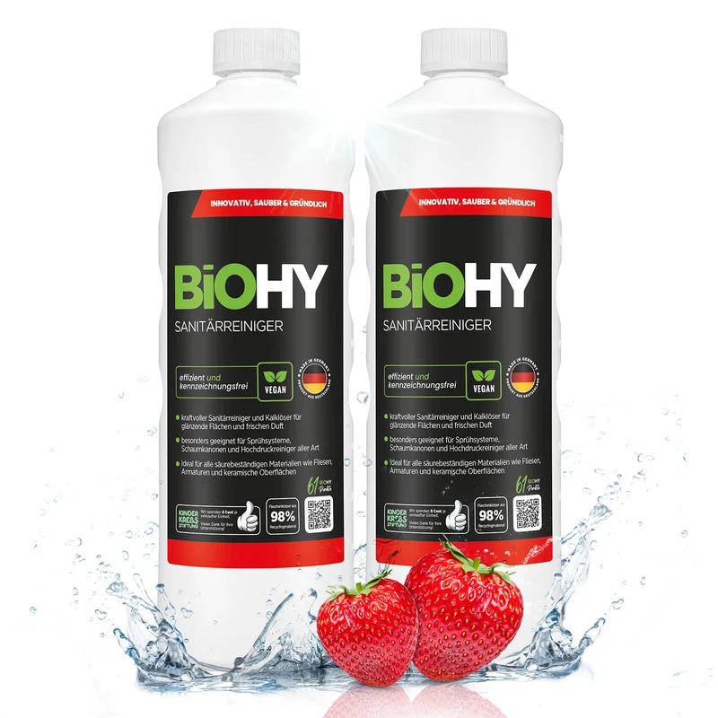 BiOHY nettoyant sanitaire, nettoyant salle de bain, détartrant, nettoyant salle de bain