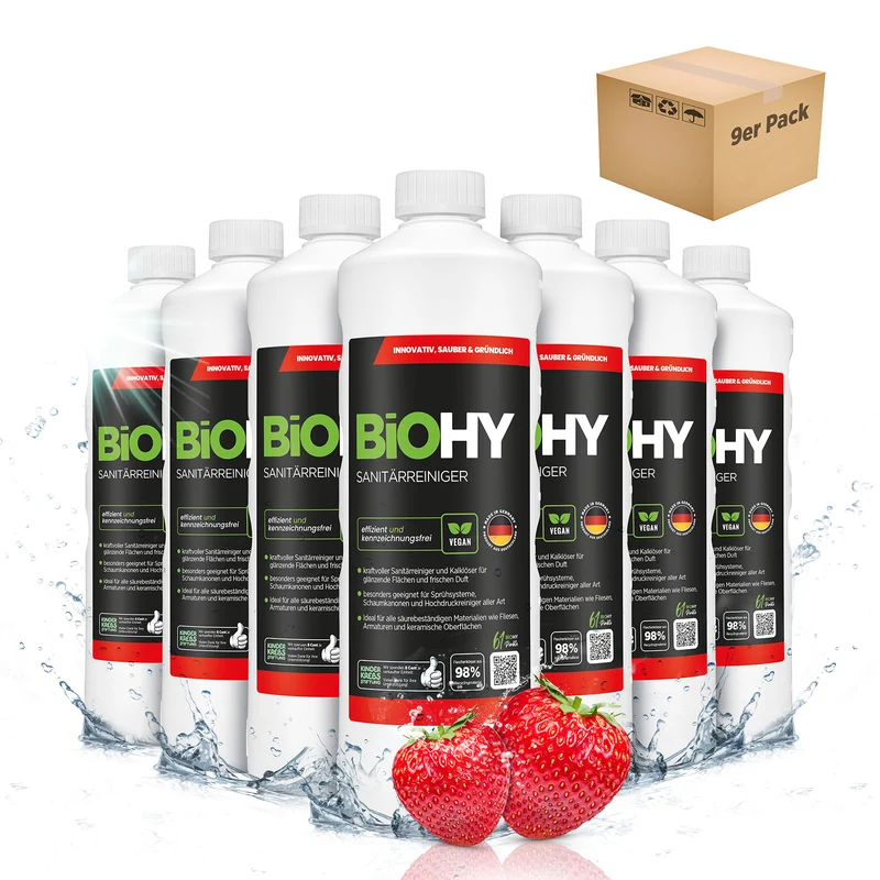 BiOHY nettoyant sanitaire, nettoyant salle de bain, détartrant, nettoyant salle de bain