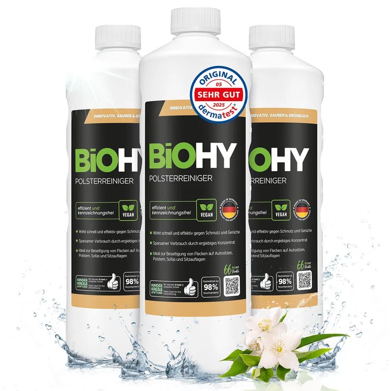 BiOHY nettoyant pour meubles rembourrés, nettoyant pour textiles, nettoyant pour meubles rembourrés, nettoyant pour canapés