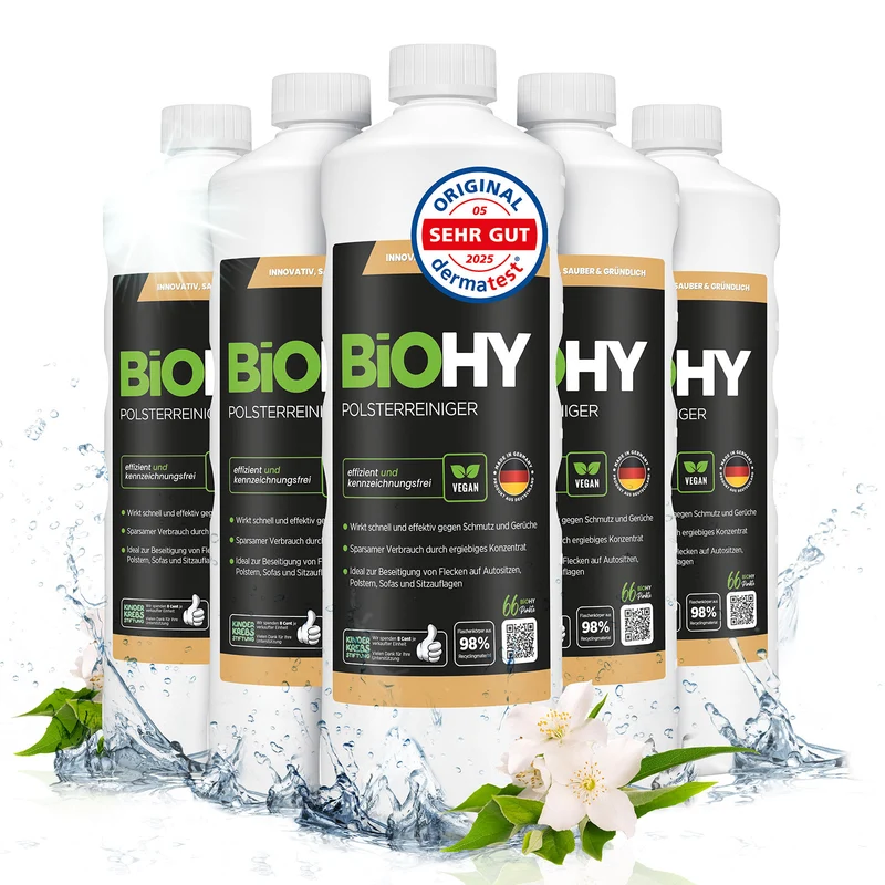 BiOHY nettoyant pour meubles rembourrés, nettoyant pour textiles, nettoyant pour meubles rembourrés, nettoyant pour canapés