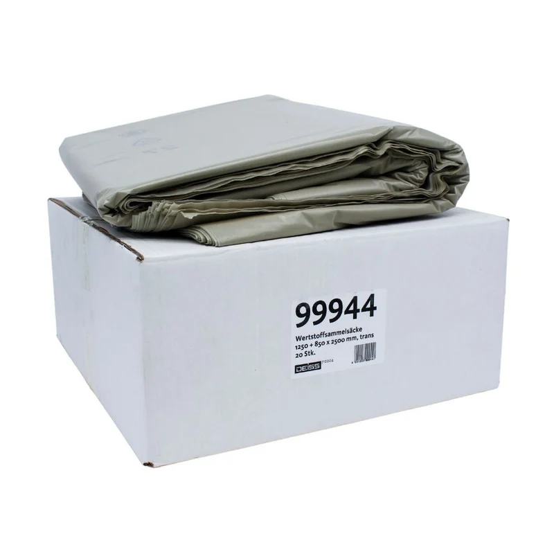 DEISS Wertstoffsammelsack Typ-100, 99944, 2500 Liter - 2500 Liter | Karton (20 Säcke)