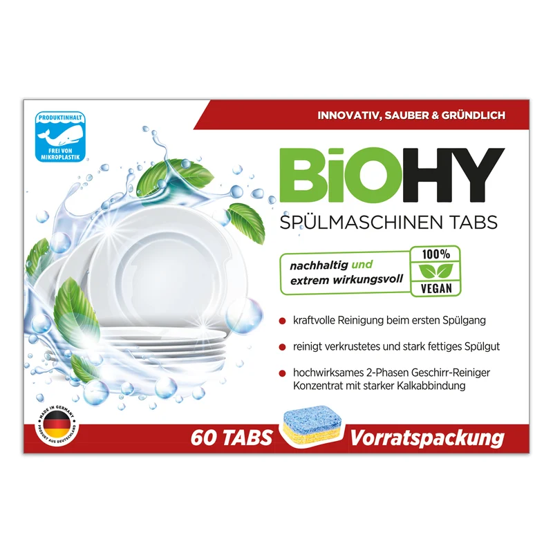 Pastilles pour lave-vaisselle BIOHY (2 phases), Pastilles pour lave-vaisselle, Pastilles pour lave-vaisselle