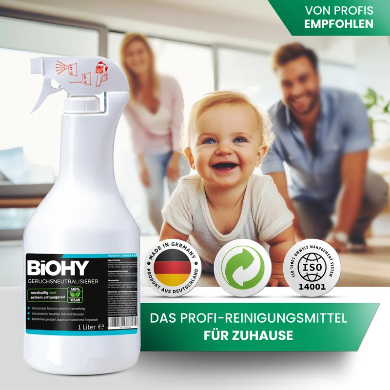 BIOHY neutralisateur d'odeurs, éliminateur d'odeurs, purificateur d'air, tueur d'odeurs