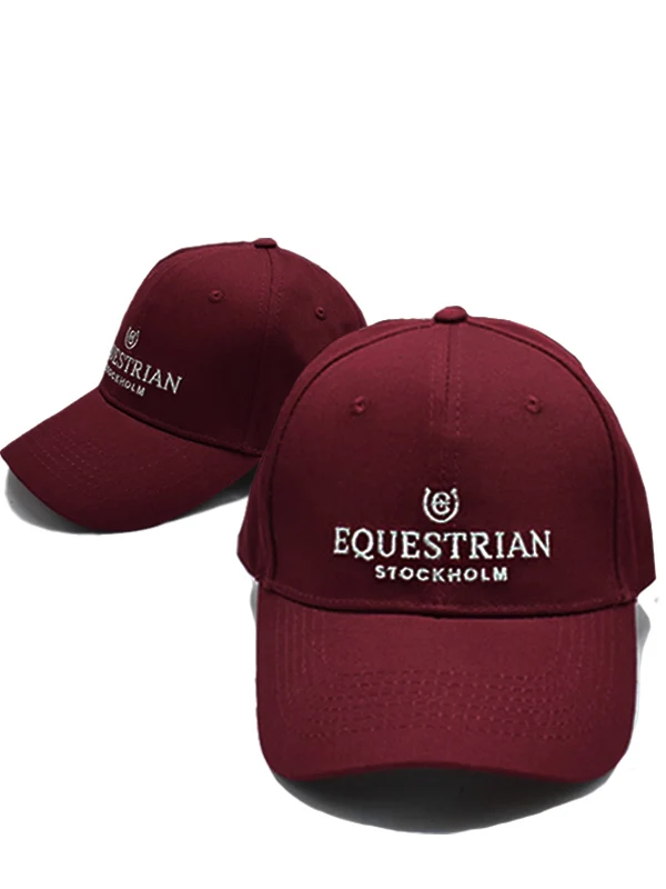 Basecap Bordeaux Silver Cotton