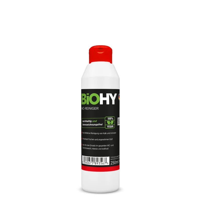 BiOHY nettoyant pour WC, nettoyant pour toilettes, nettoyant pour toilettes, rafraîchissant pour WC