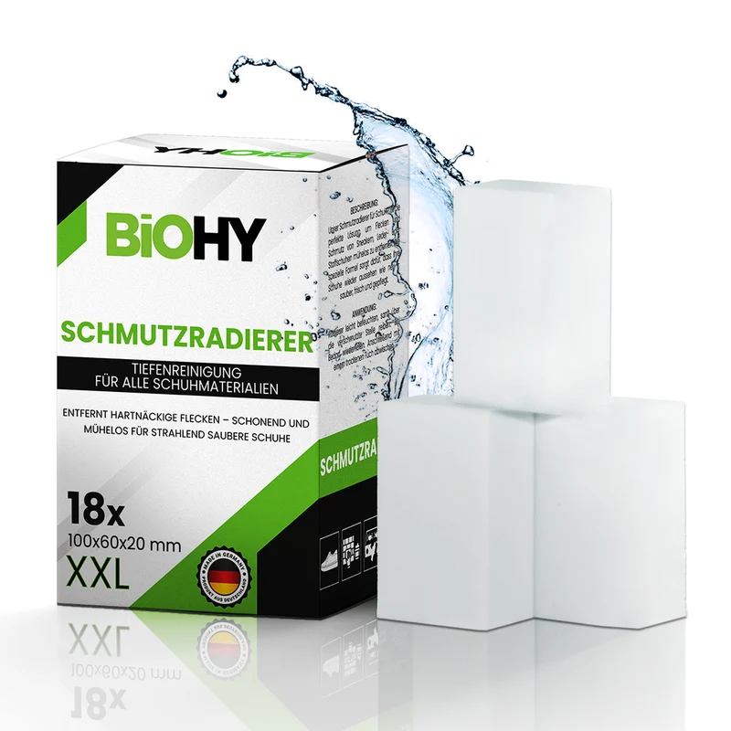 Gomme à salir BiOHY - éponges magiques pour chaussures, cuisine, salle de bain & plus encore