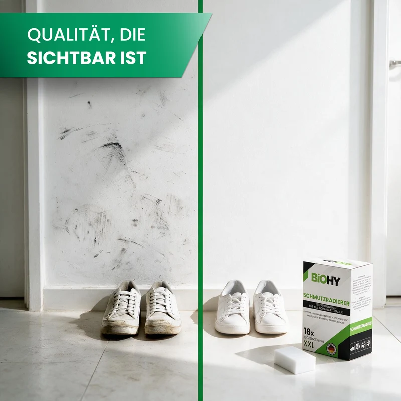 Gomme à salir BiOHY - éponges magiques pour chaussures, cuisine, salle de bain & plus encore