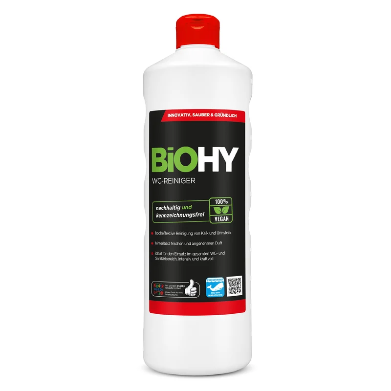 BiOHY nettoyant pour WC, nettoyant pour toilettes, nettoyant pour toilettes, rafraîchissant pour WC