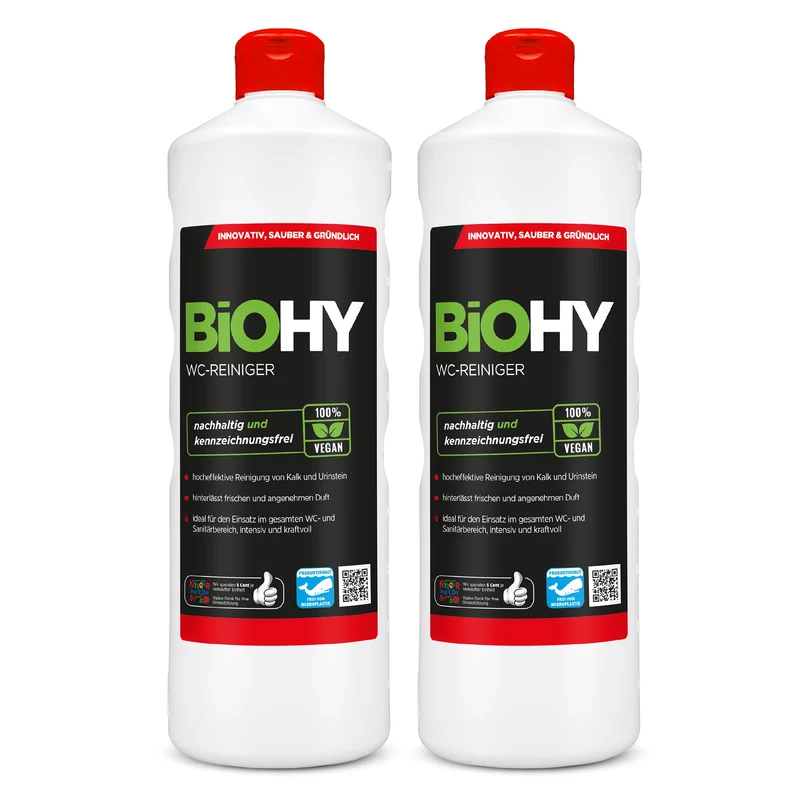BiOHY nettoyant pour WC, nettoyant pour toilettes, nettoyant pour toilettes, rafraîchissant pour WC