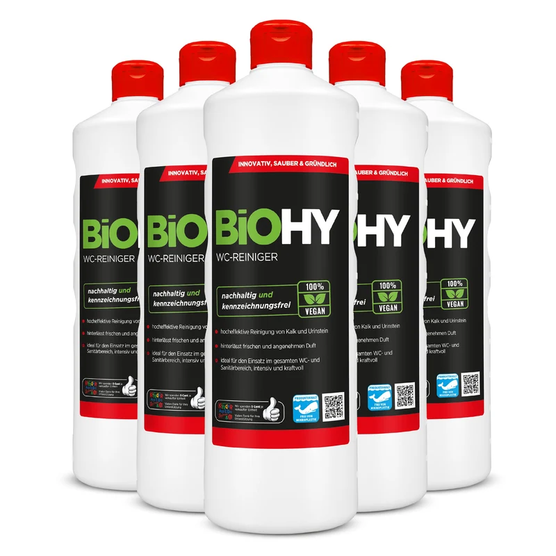 BiOHY nettoyant pour WC, nettoyant pour toilettes, nettoyant pour toilettes, rafraîchissant pour WC