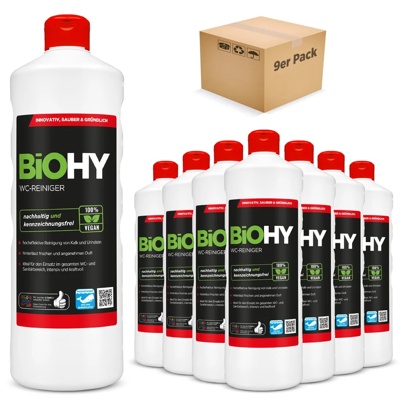 BiOHY nettoyant pour WC, nettoyant pour toilettes, nettoyant pour toilettes, rafraîchissant pour WC