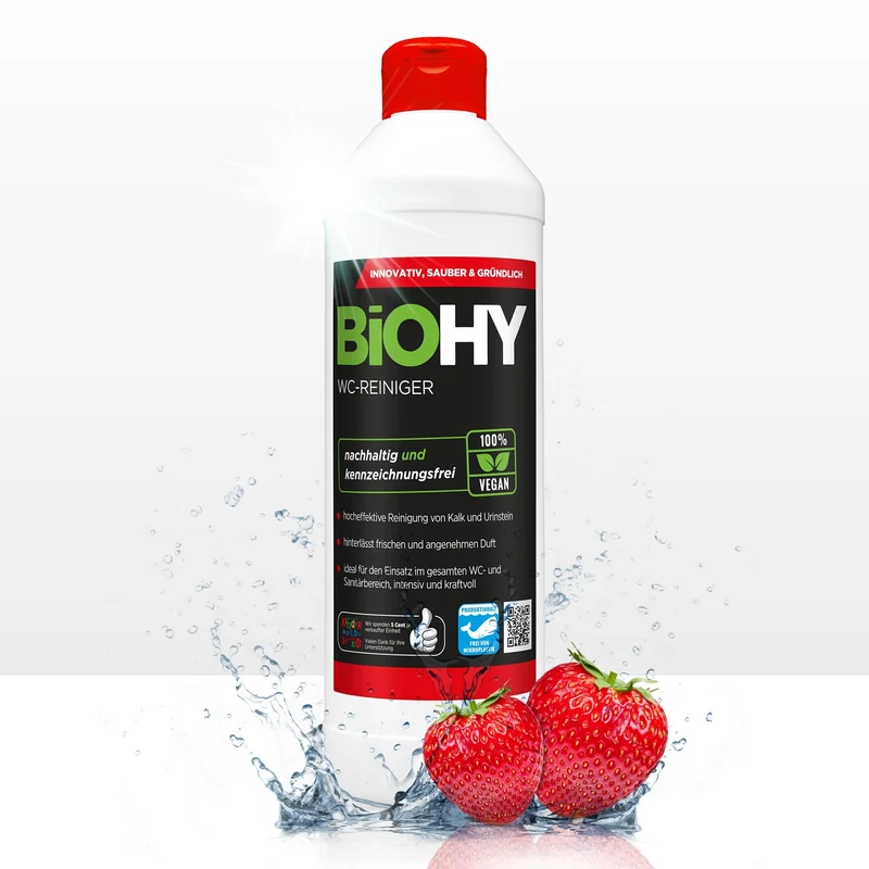 BiOHY nettoyant pour WC, nettoyant pour toilettes, nettoyant pour toilettes, rafraîchissant pour WC
